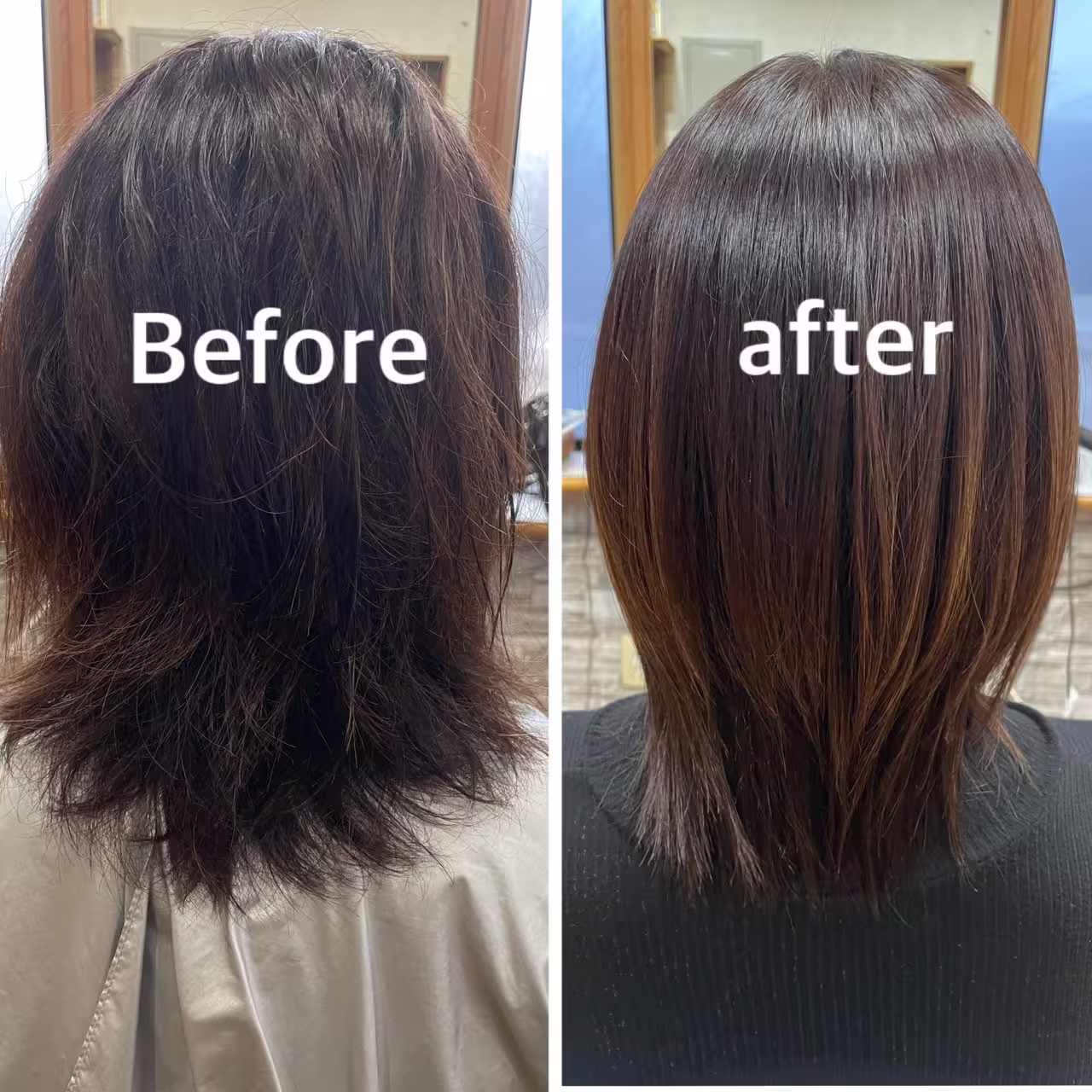 sins酸性ストレート before/after